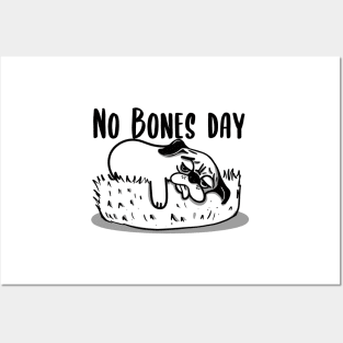 No Bones day Pug Meme Posters and Art